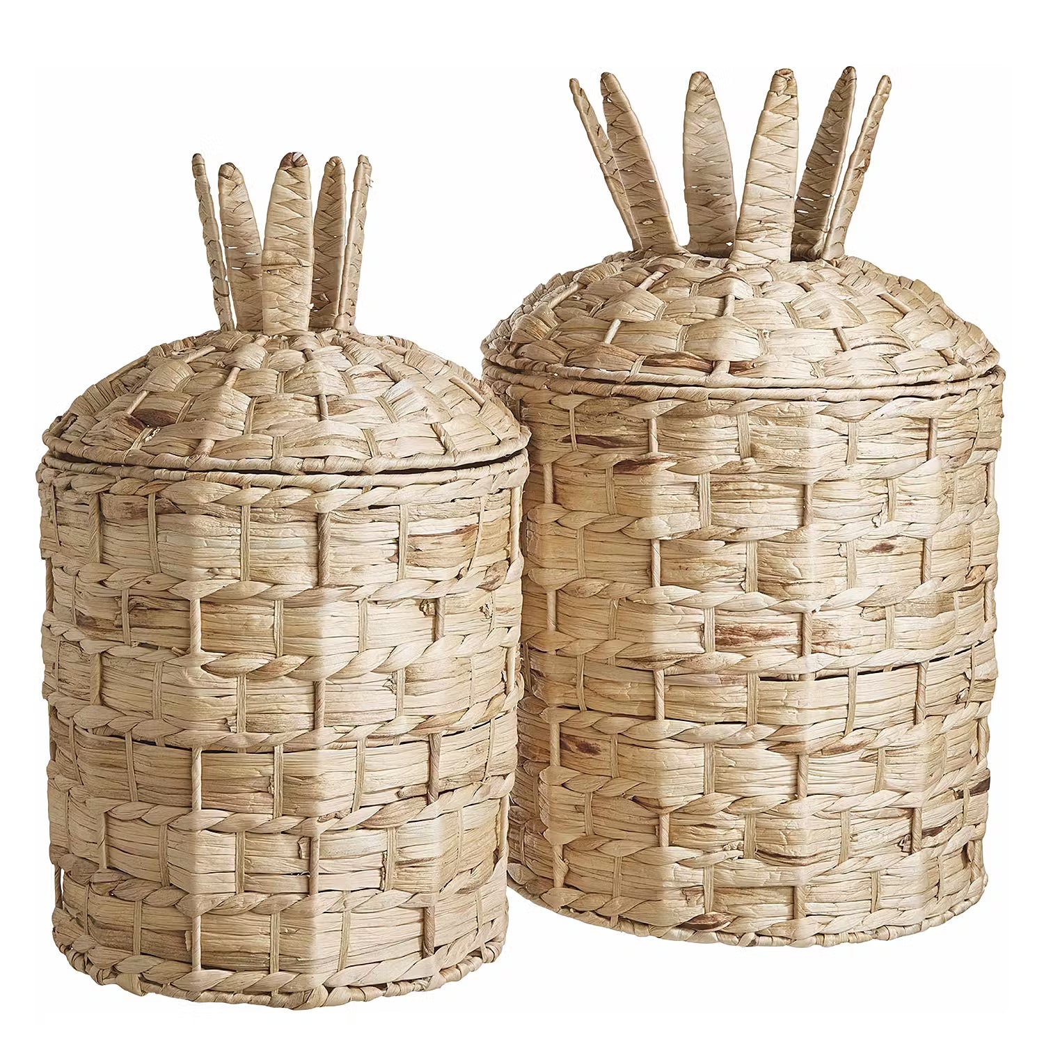 PINEAPPLE Korb - Aluminium / Papier - Natur - Höhe: 63 cm