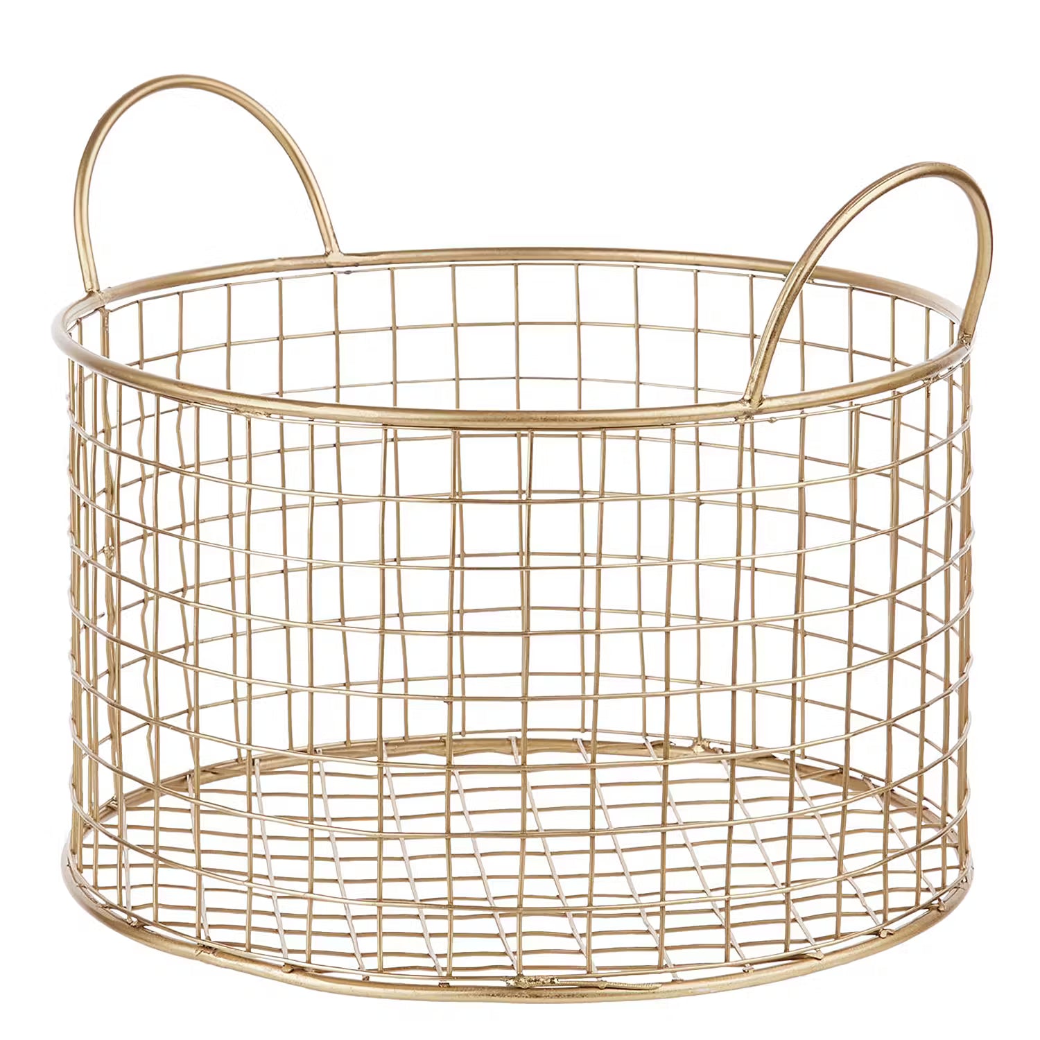 HOOP Korb - Aluminium, poliert - Gold - Höhe: 19 cm