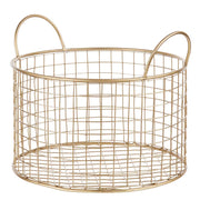 HOOP Korb - Aluminium, poliert - Gold - Höhe: 19 cm