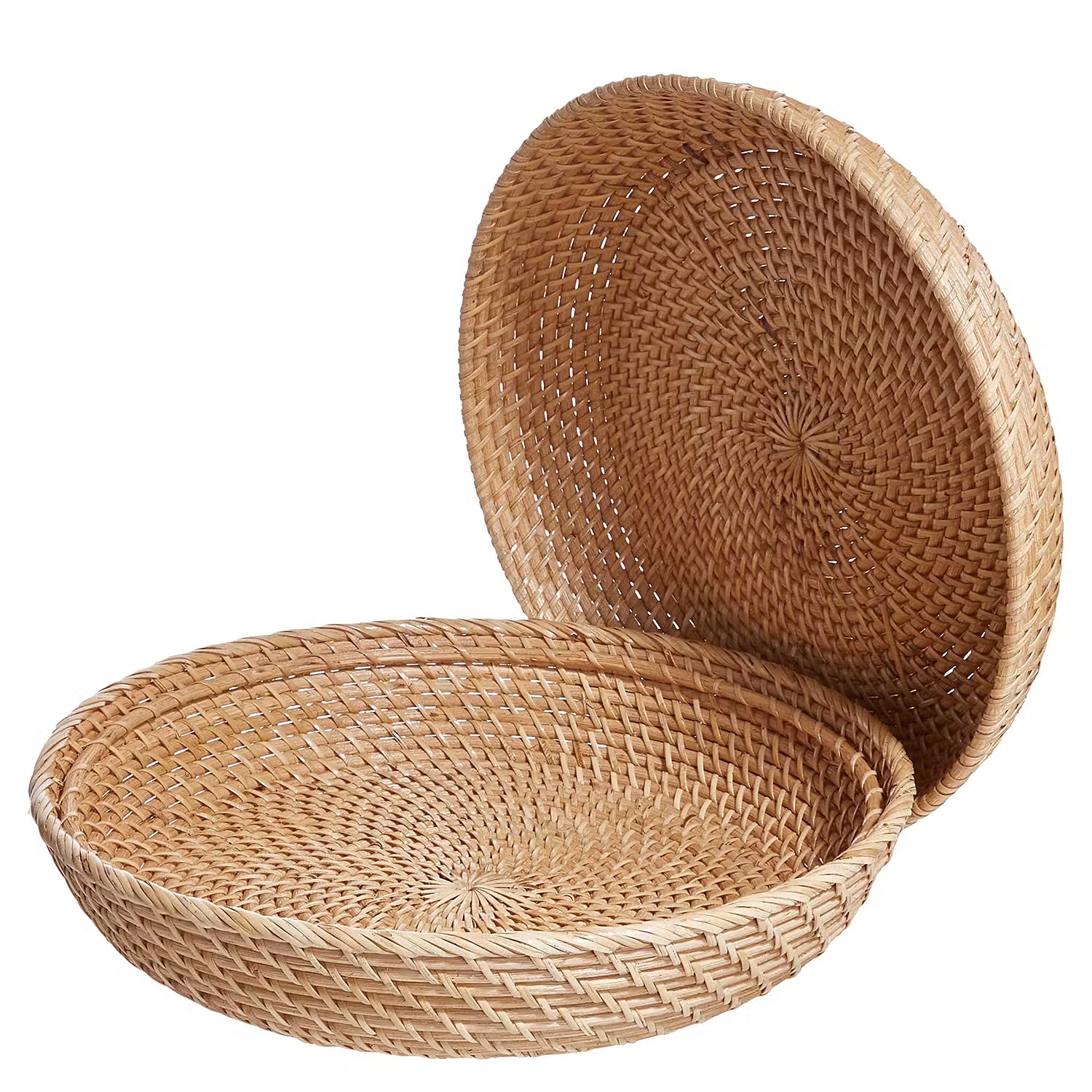 RONDA Korbschale - Rattan - Natur - Durchmesser: 33 cm