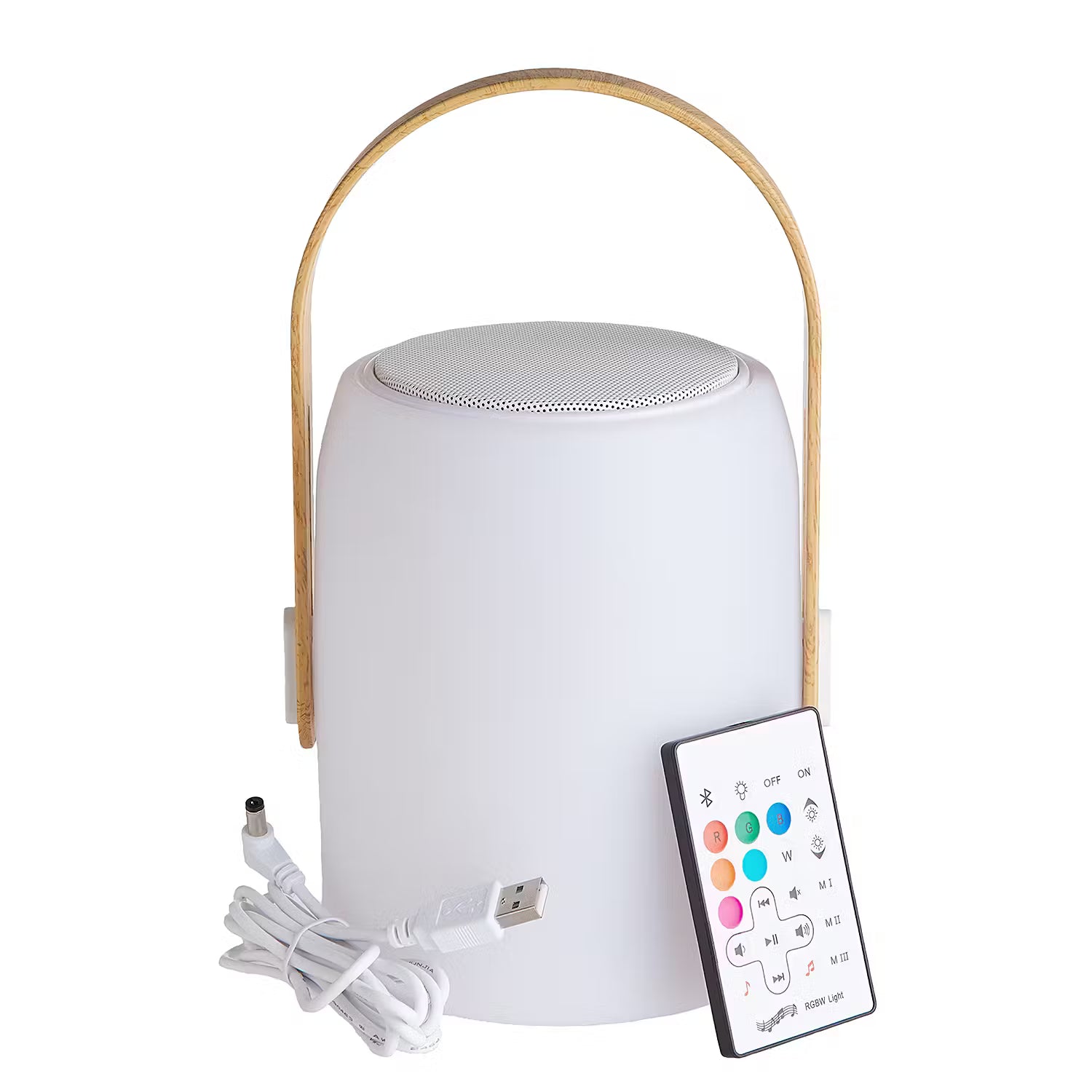 SOUND LOUNGE LED Leuchte - Polyethylen - Weiß / Hellbraun