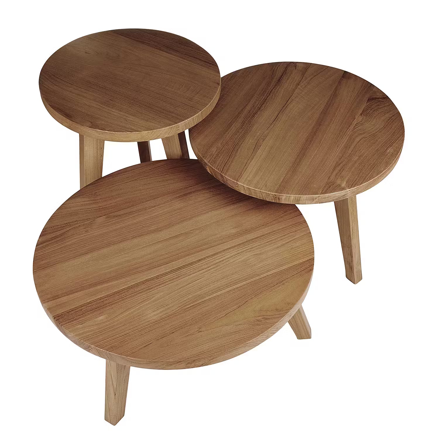 TEAK TIME Couchtisch - Teakholz - Braun