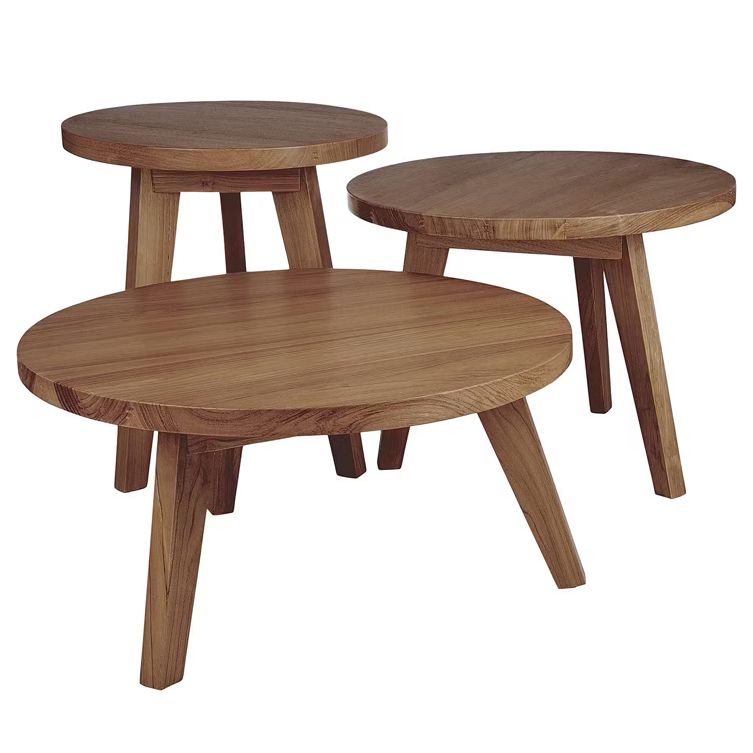 TEAK TIME Couchtisch - Teakholz - Braun