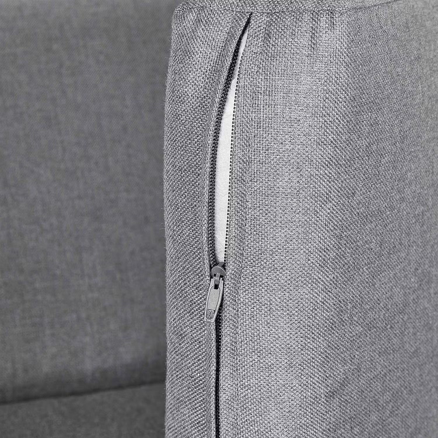 SYLT Strandkorb - Polyethylen / Polyester / Akazie - Grau / Braun