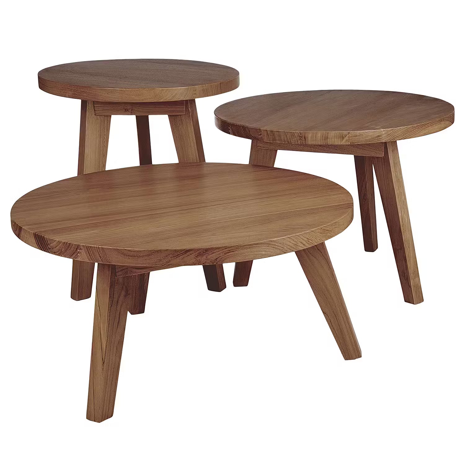 TEAK TIME Couchtisch - Teakholz - Braun