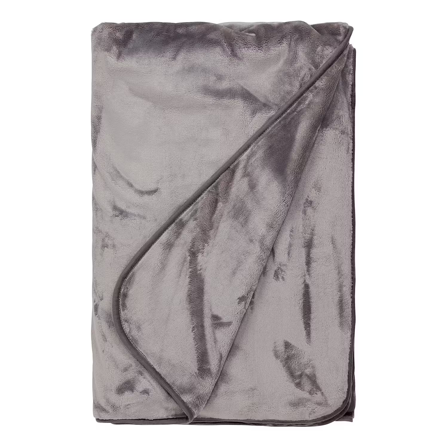 HUGS & KISSES Fleecedecke - Polyester - Grau