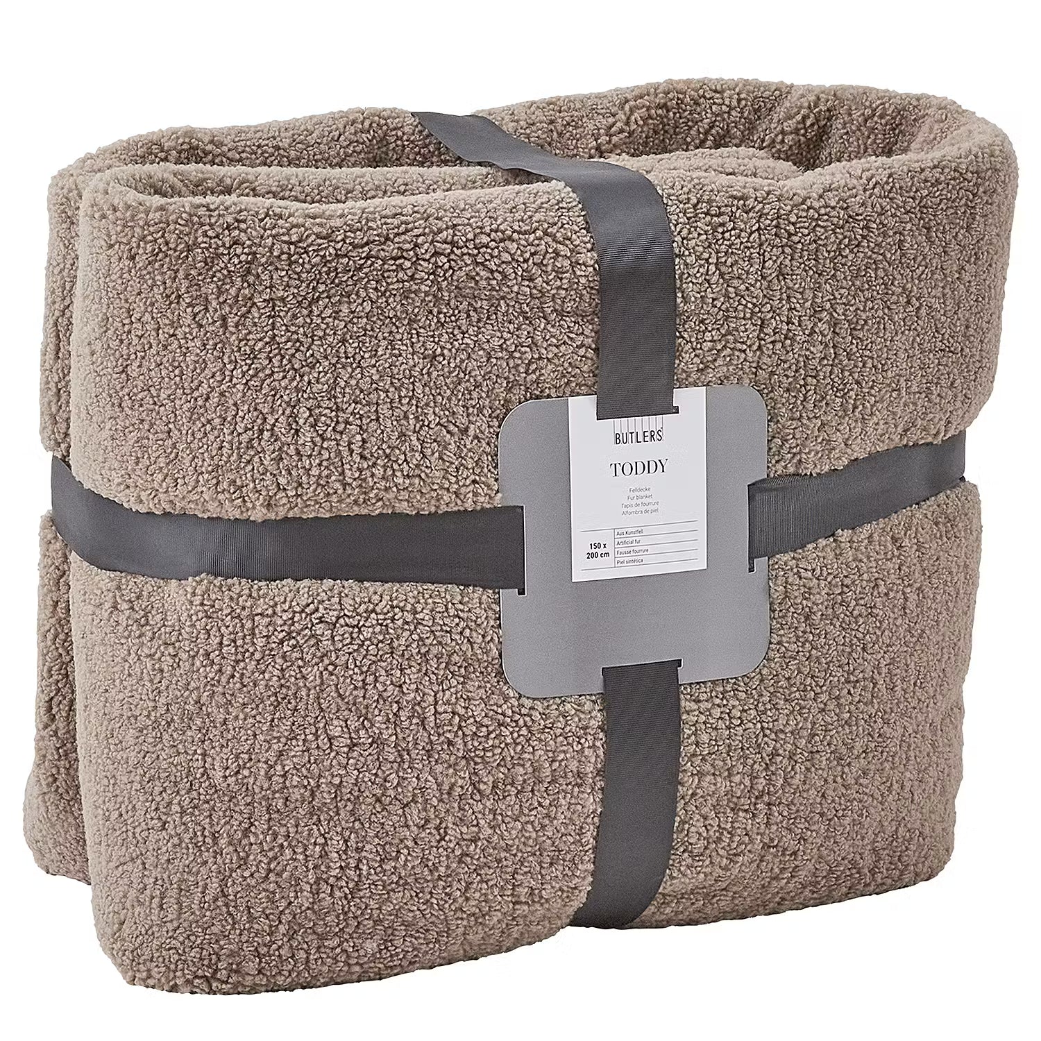 TODDY Decke - Polyester - Braun