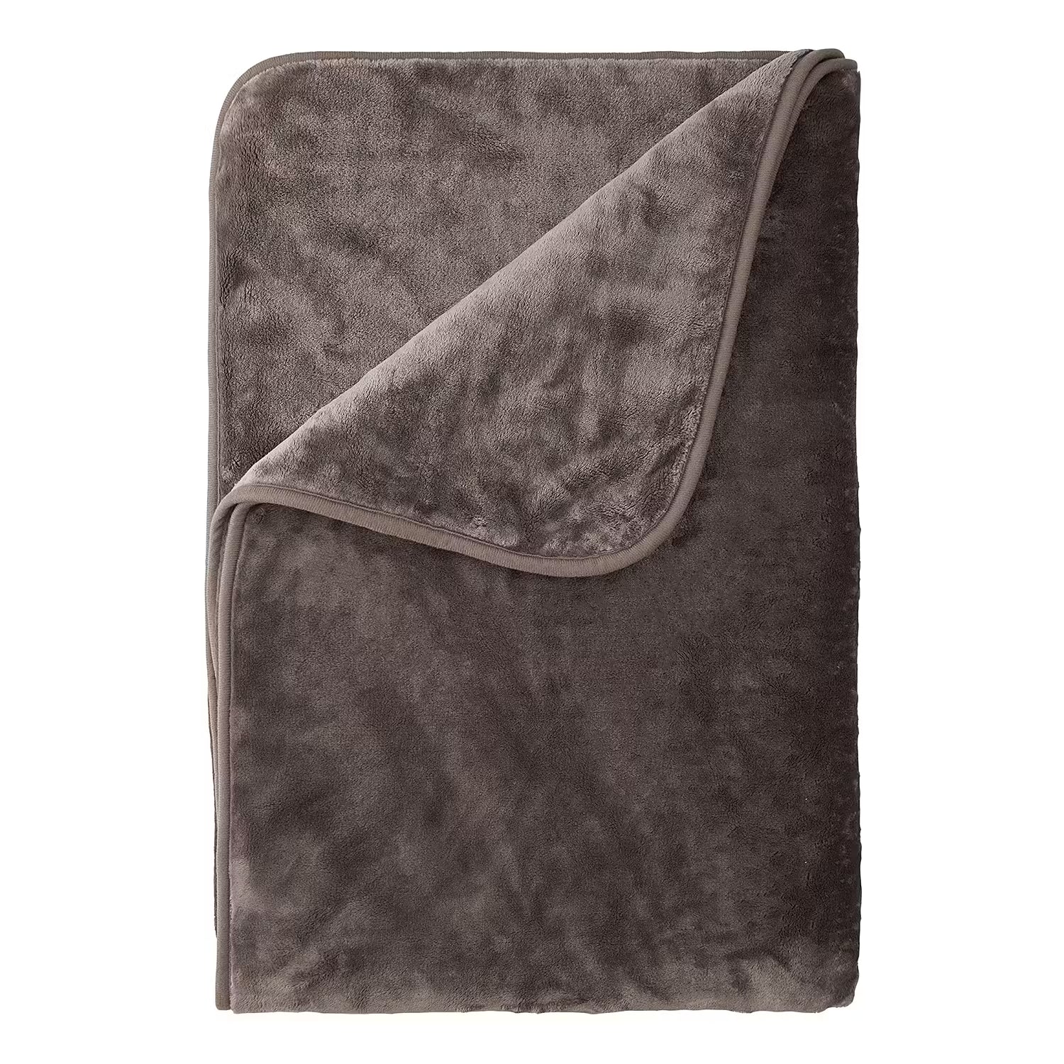 HUGS & KISSES Fleecedecke - Polyester - Braun / Dunkelbraun