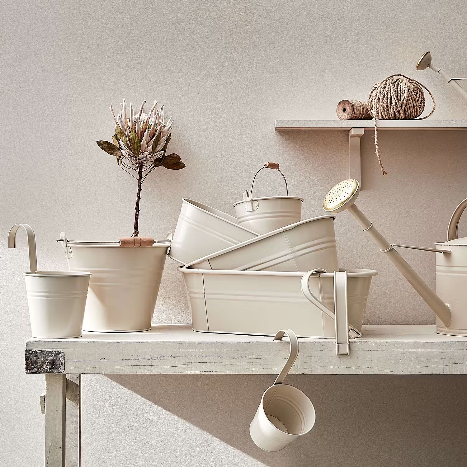 ZINC Hängetopf - Zink - Beige - Beige