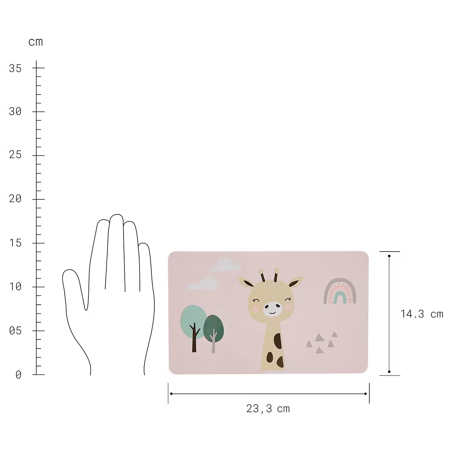 TINY TOWN Frühstücksset 2-tlg. - Steingut / Melamin - Hellrosa