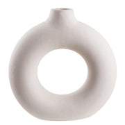 LOOP Vase - Steingut - Beige