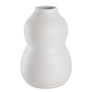 AYAKA Vase - Terracotta - Weiß - Höhe: 30 cm