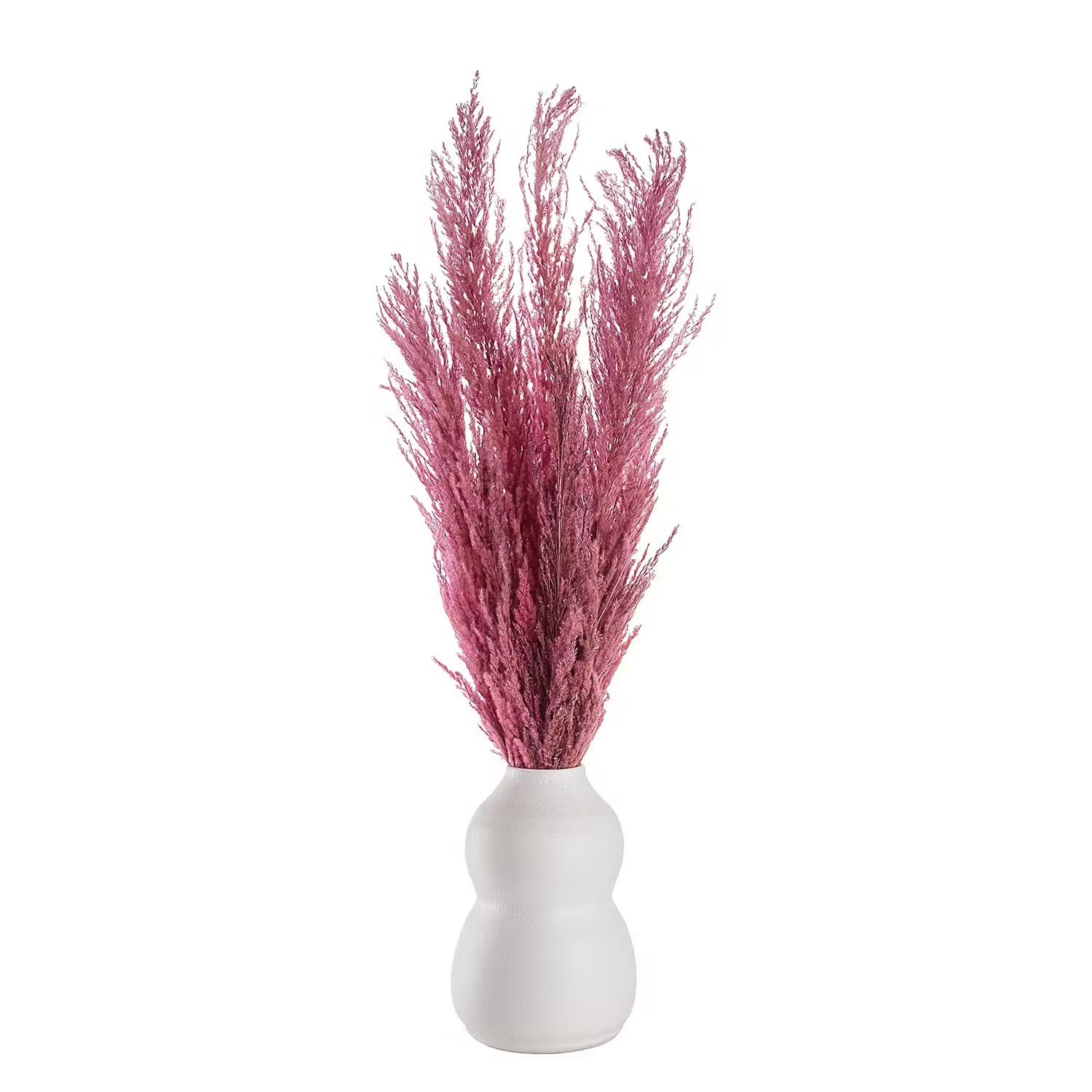 AYAKA Vase - Terracotta - Weiß - Höhe: 30 cm