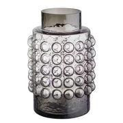 BUBBLE Vase - Rauchglas - Grau