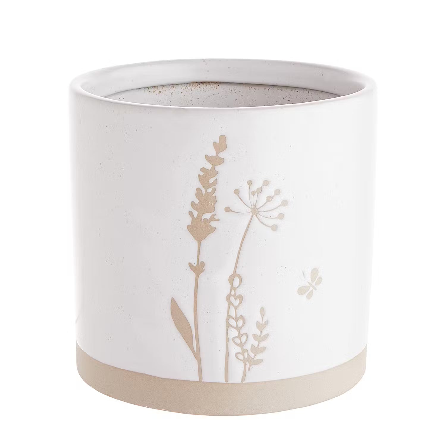 COTTAGE Blumentopf - Steingut - Beige