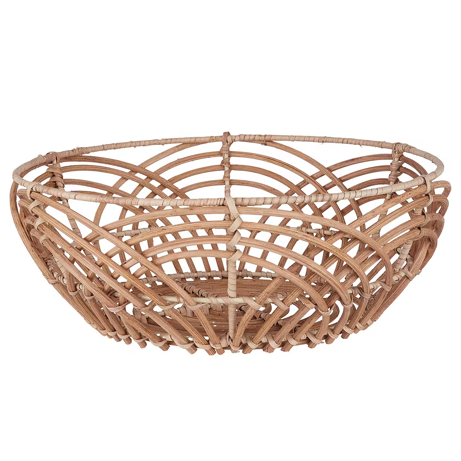 BOTANICAL Korbschale - Rattan - Braun - Durchmesser: 33 cm