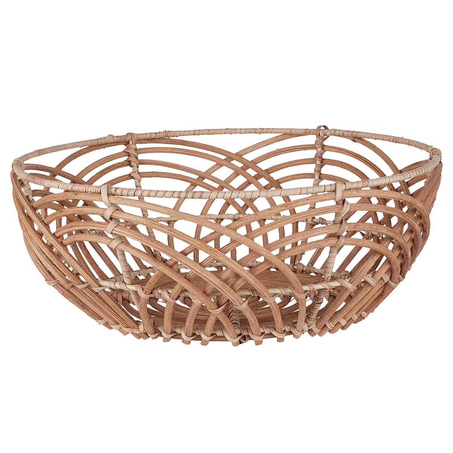 BOTANICAL Korbschale - Rattan - Braun - Durchmesser: 33 cm