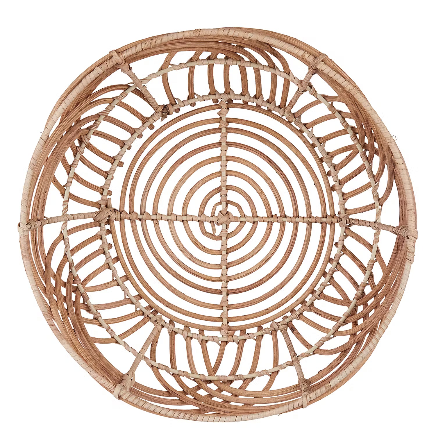 BOTANICAL Korbschale - Rattan - Braun - Durchmesser: 33 cm