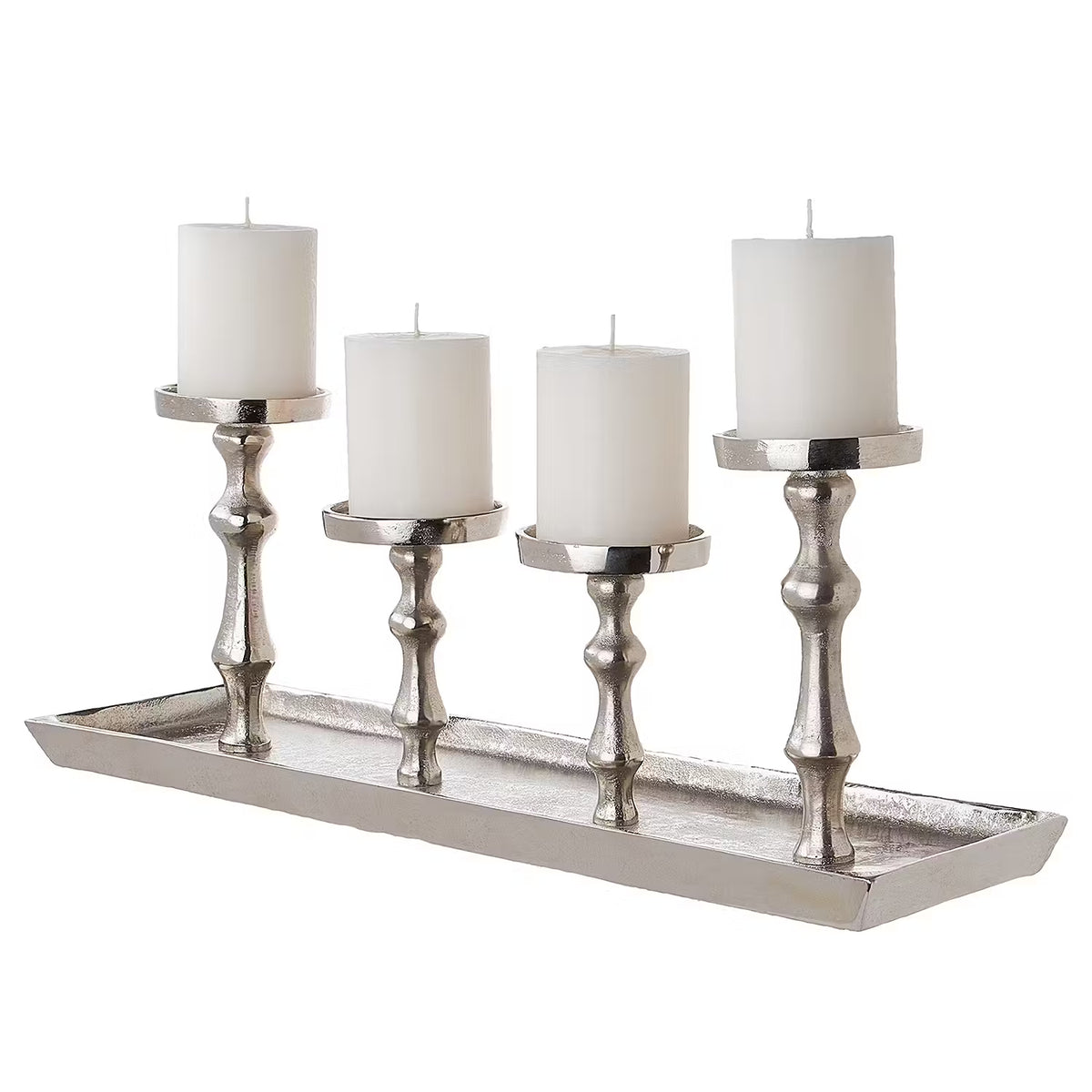 BANQUET Tablett mit 4 Kerzenhaltern – BUTLERS