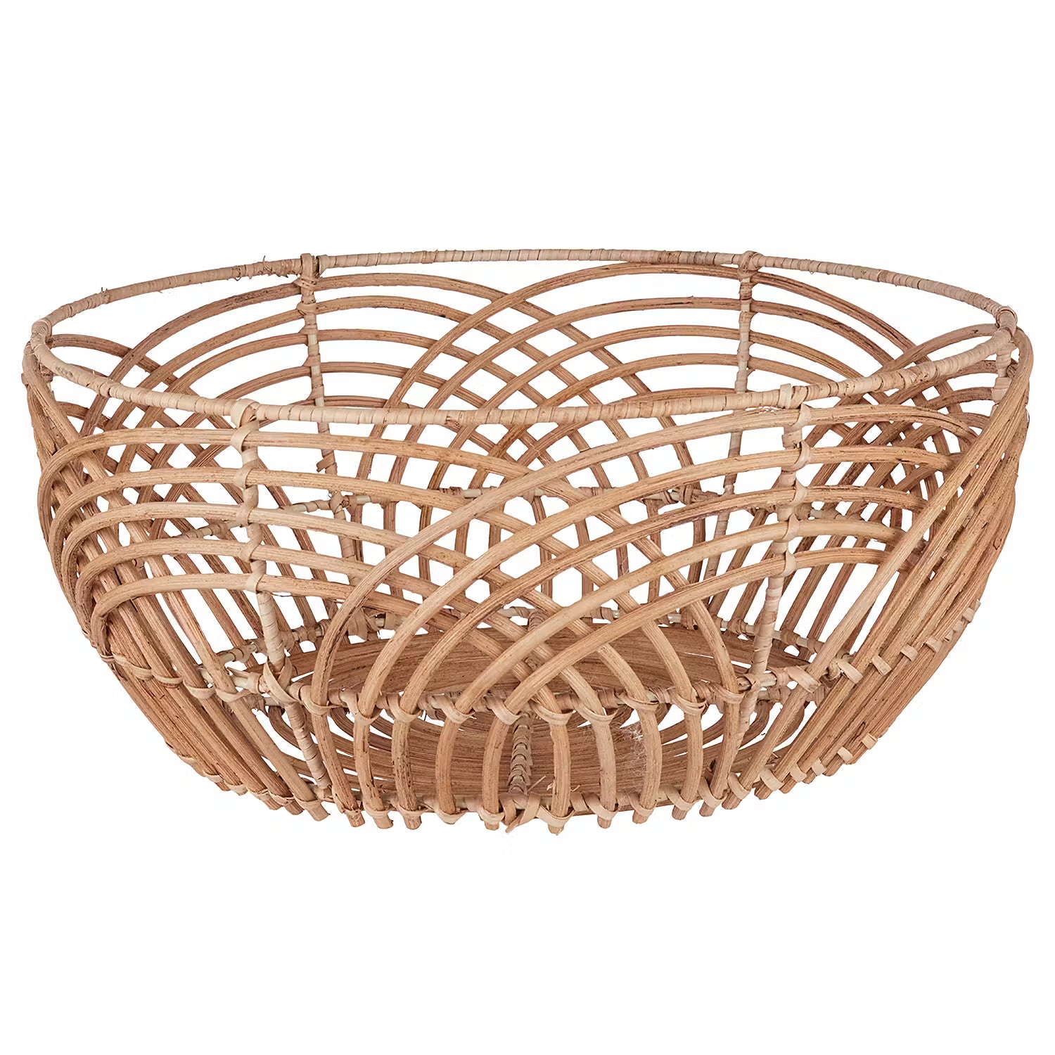 BOTANICAL Korbschale - Rattan - Braun - Durchmesser: 37 cm