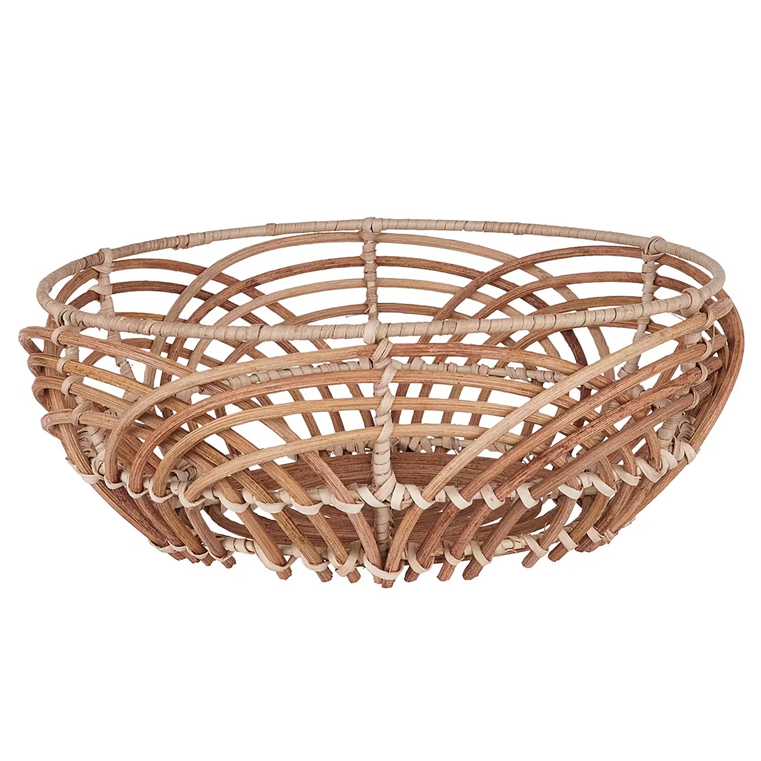 BOTANICAL Korbschale - Rattan - Braun - Durchmesser: 28 cm