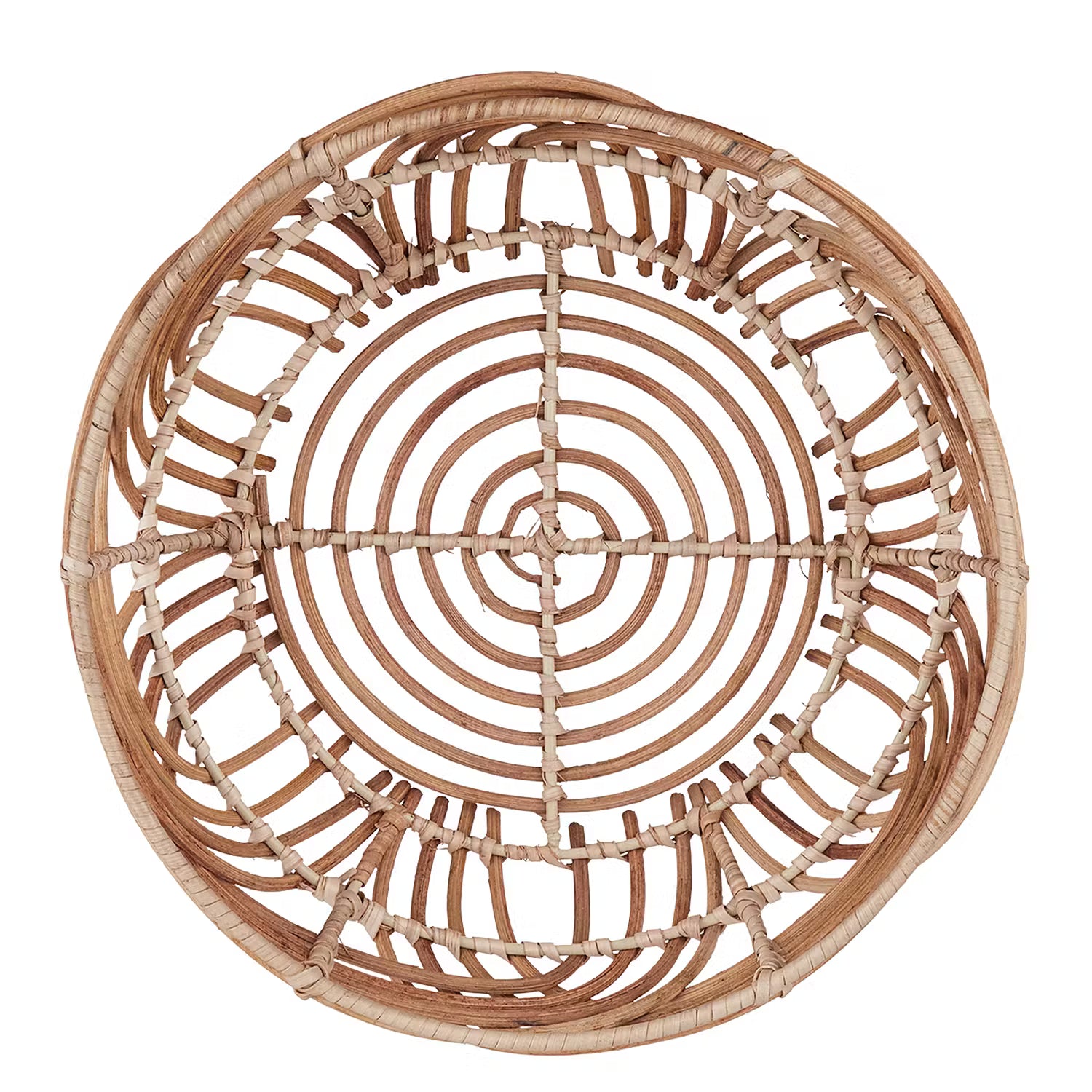 BOTANICAL Korbschale - Rattan - Braun - Durchmesser: 28 cm