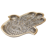 HAMSA Deko-Schale - Aluminium - Gold