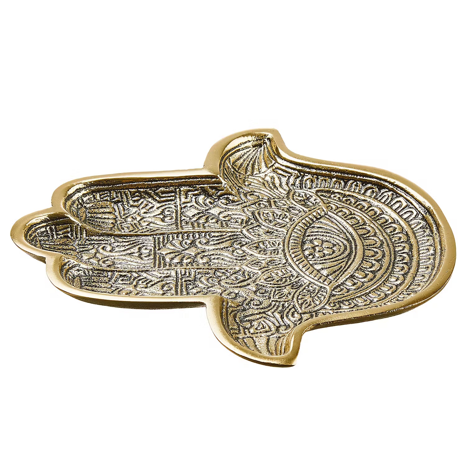 HAMSA Deko-Schale - Aluminium - Gold