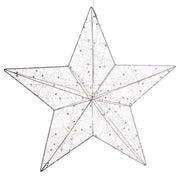 SHINING STAR LED 3D-Stern - Kupfer / Polyester - Silber
