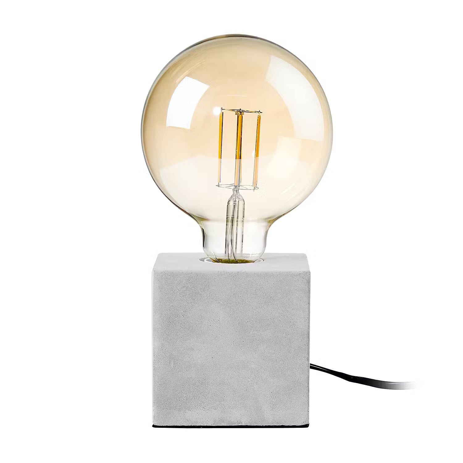 STILO Tischleuchte mit LED-Glühbirne - Beton- Grau