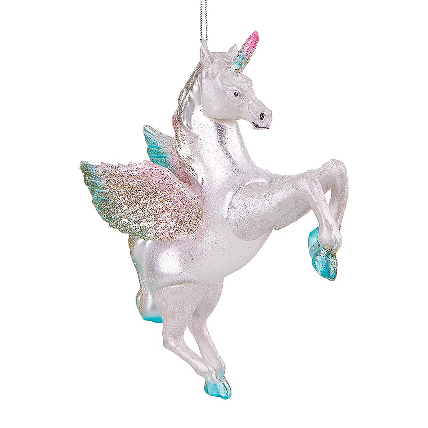 HANG ON Baumanhänger Einhorn - Glas - Weiß