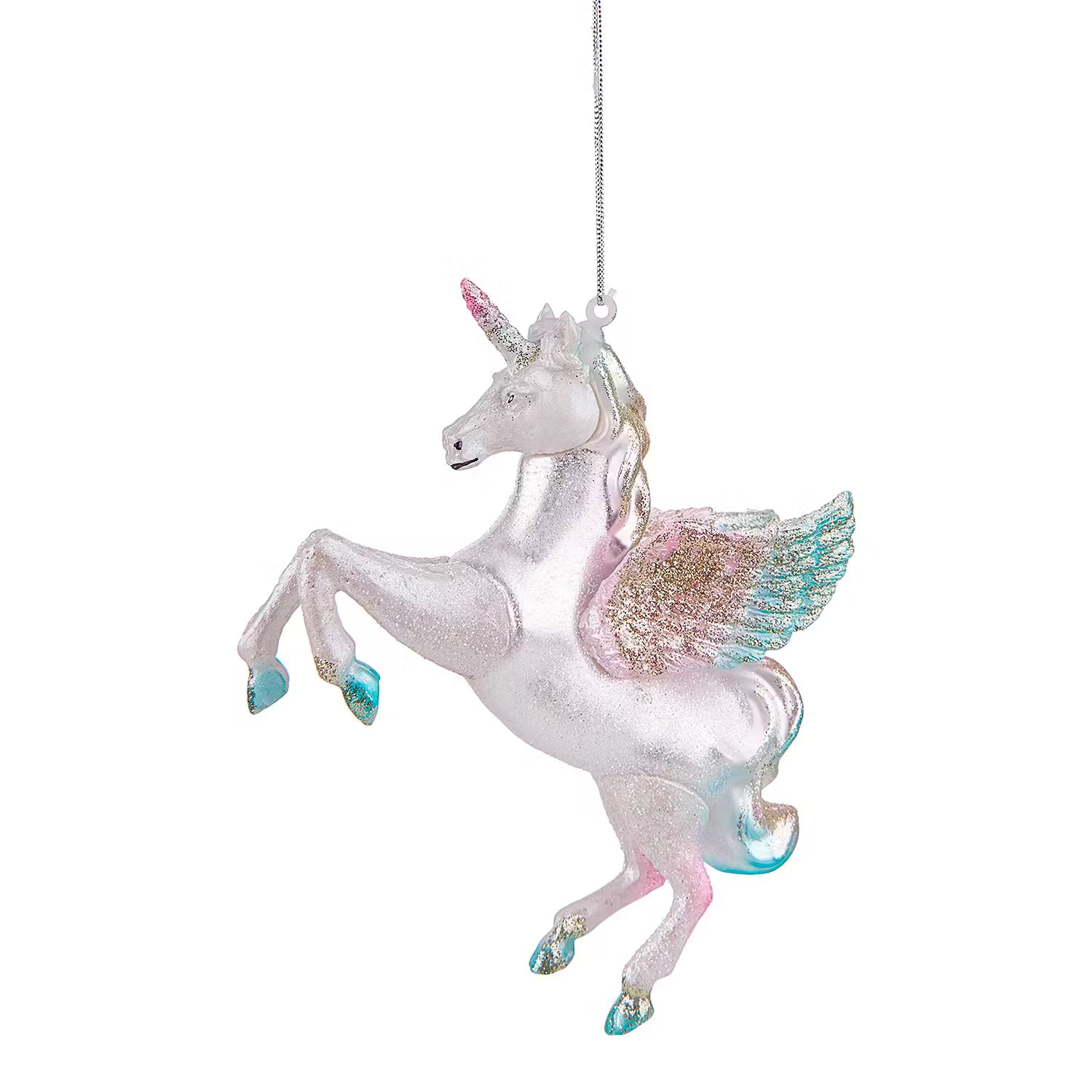 HANG ON Baumanhänger Einhorn - Glas - Weiß