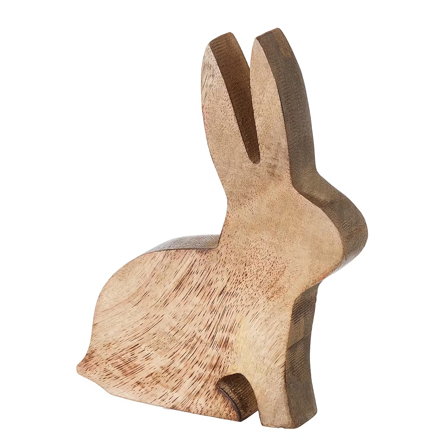 EASTER Deko-Hase - Mangoholz - Beige