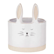 BUNNY Blumentopf - Steinzeug - Creme