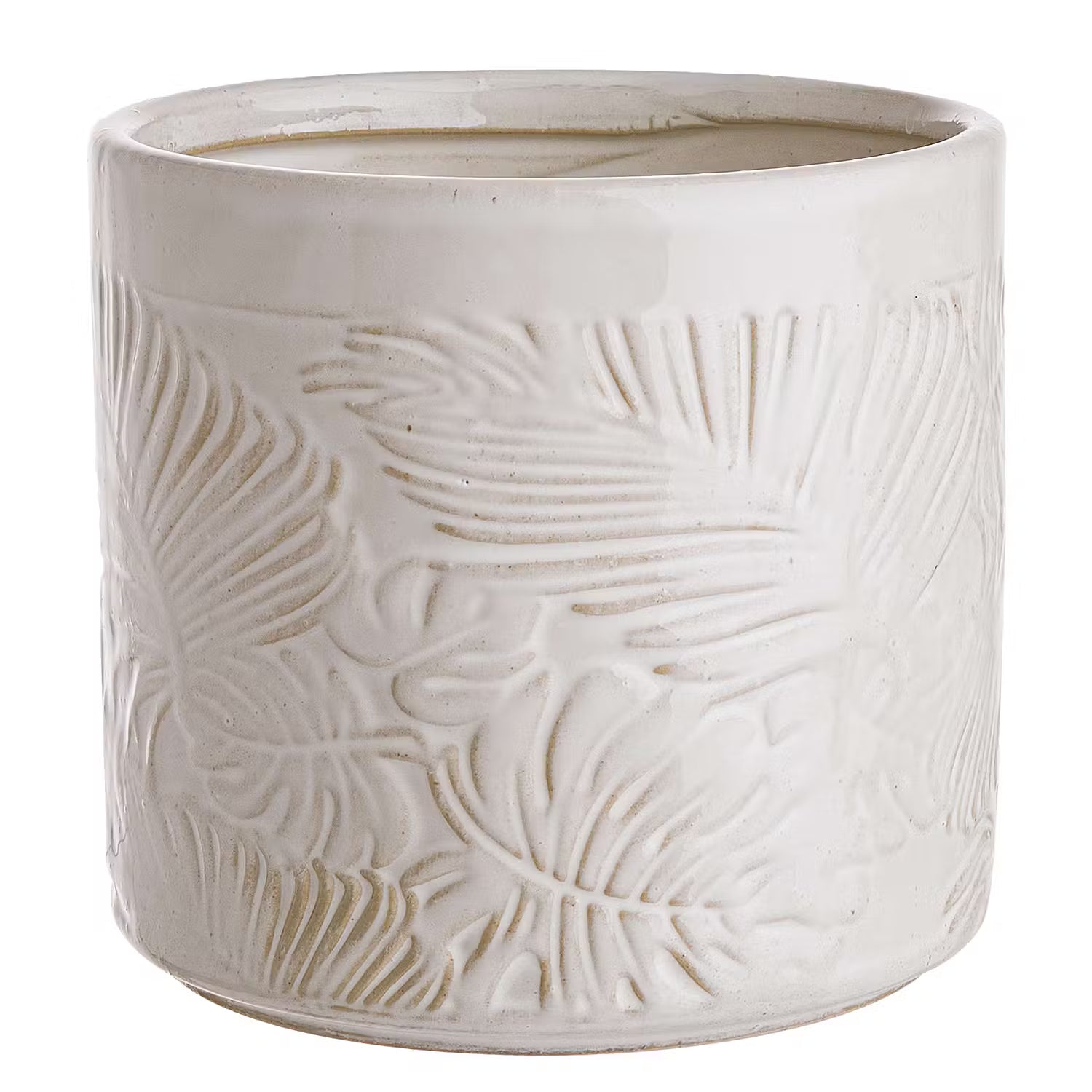 JUNGLE Blumentopf - Steinzeug - Beige