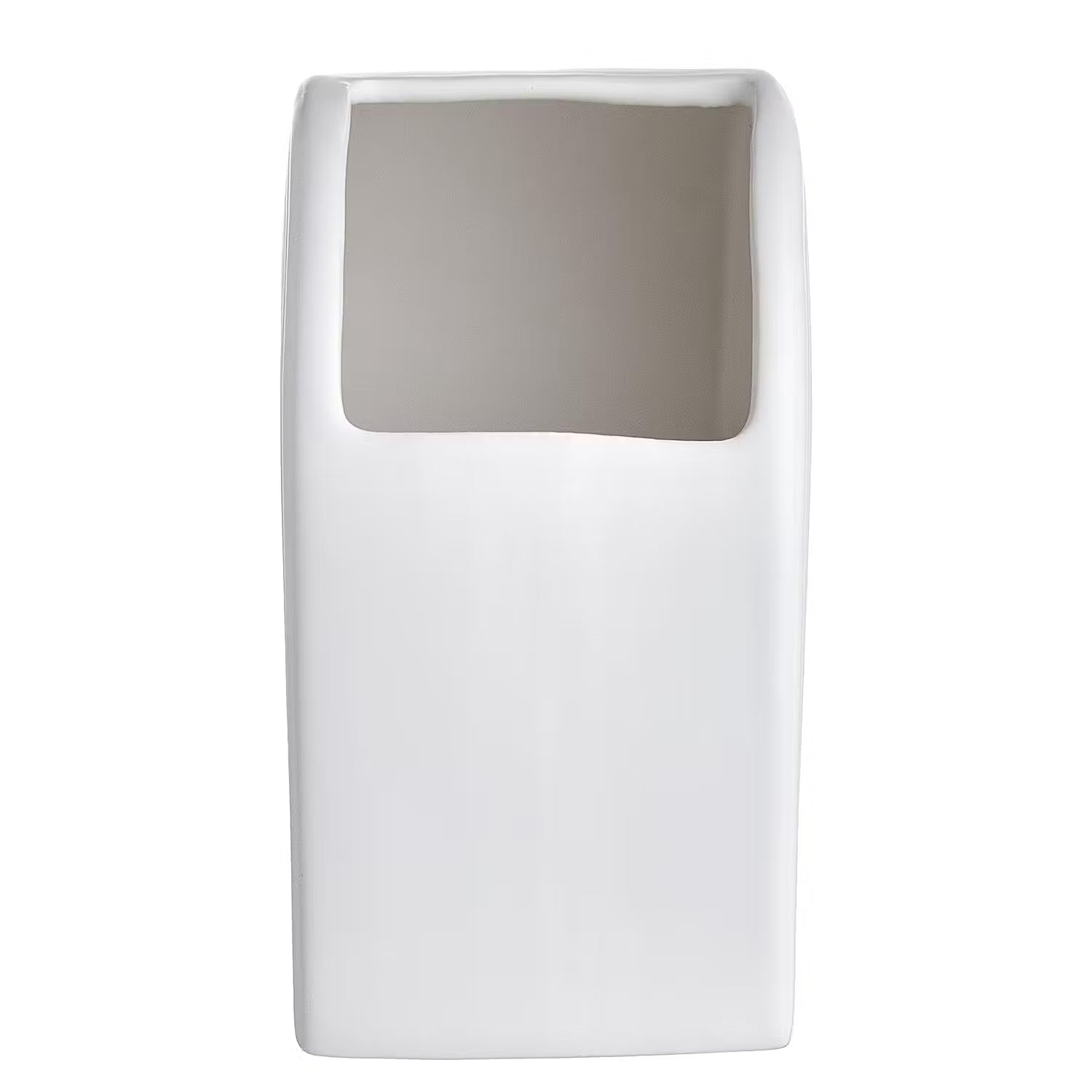 CURVE Vase - Steingut - Weiß