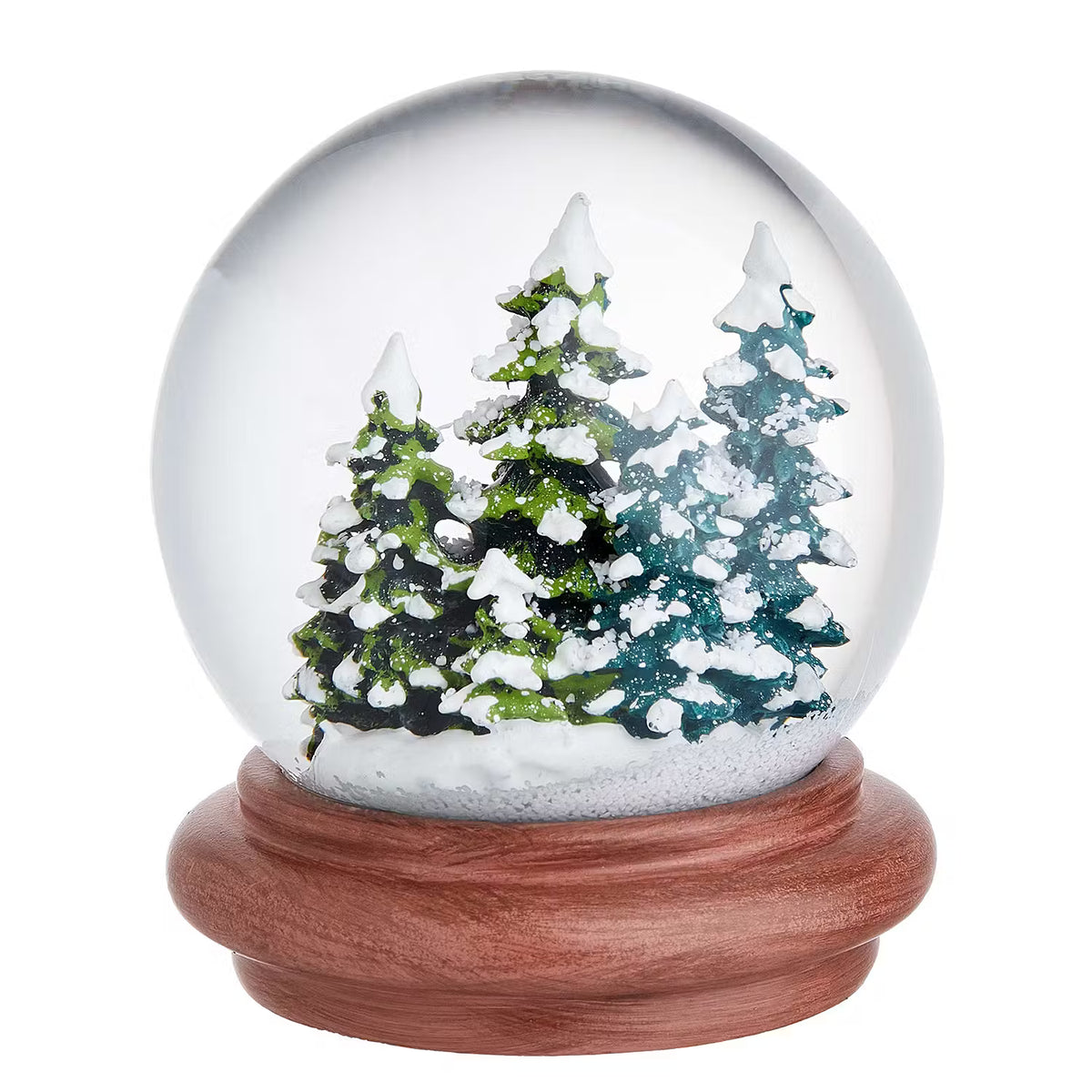FOREST Schneekugel - Klarglas / Polypropylen - Braun