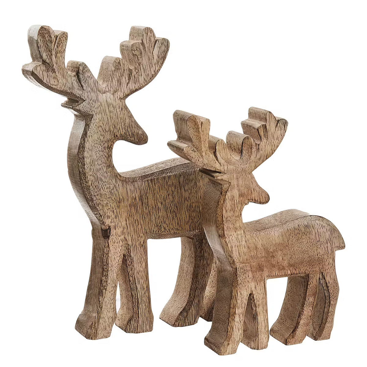 FOREST Deko Hirsch - Mangoholz - Höhe: 11 cm