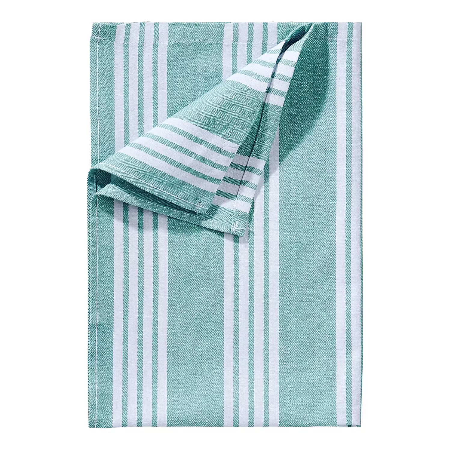 LOFT Küchentuch 3er-Set - Baumwolle - 70 x 50 cm - Grün / Weiß
