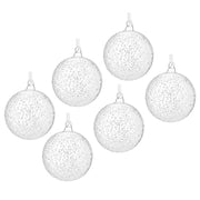 HANG ON Weihnachtskugel 6er-Set - Glas - Transparent