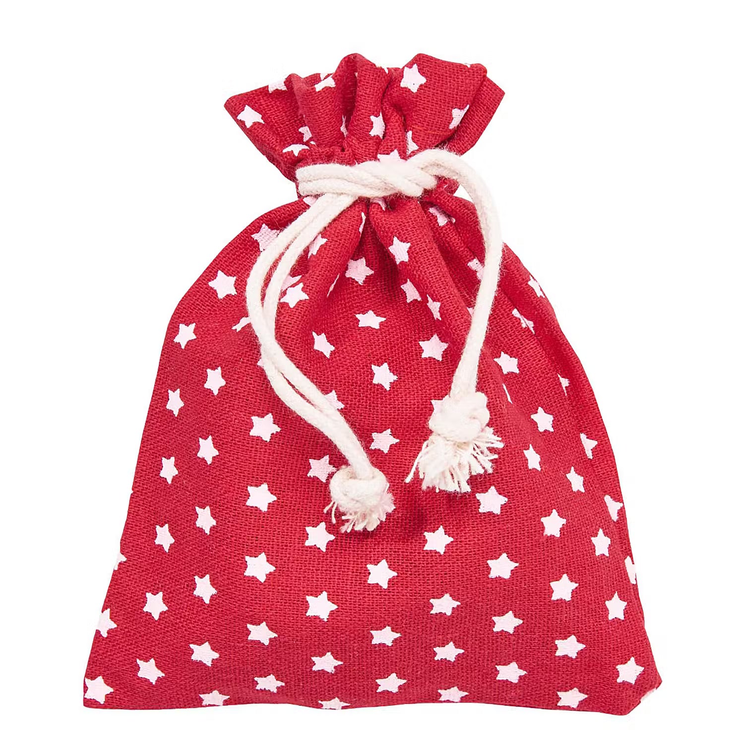 PACK-A-BAG Deko-Säckchen 6er-Set - Baumwolle - Rot - 11 x 14 cm