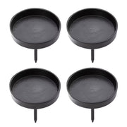 ADVENT Kerzenpick 4er-Set - Aluminium - Schwarz - 8 x 6 cm