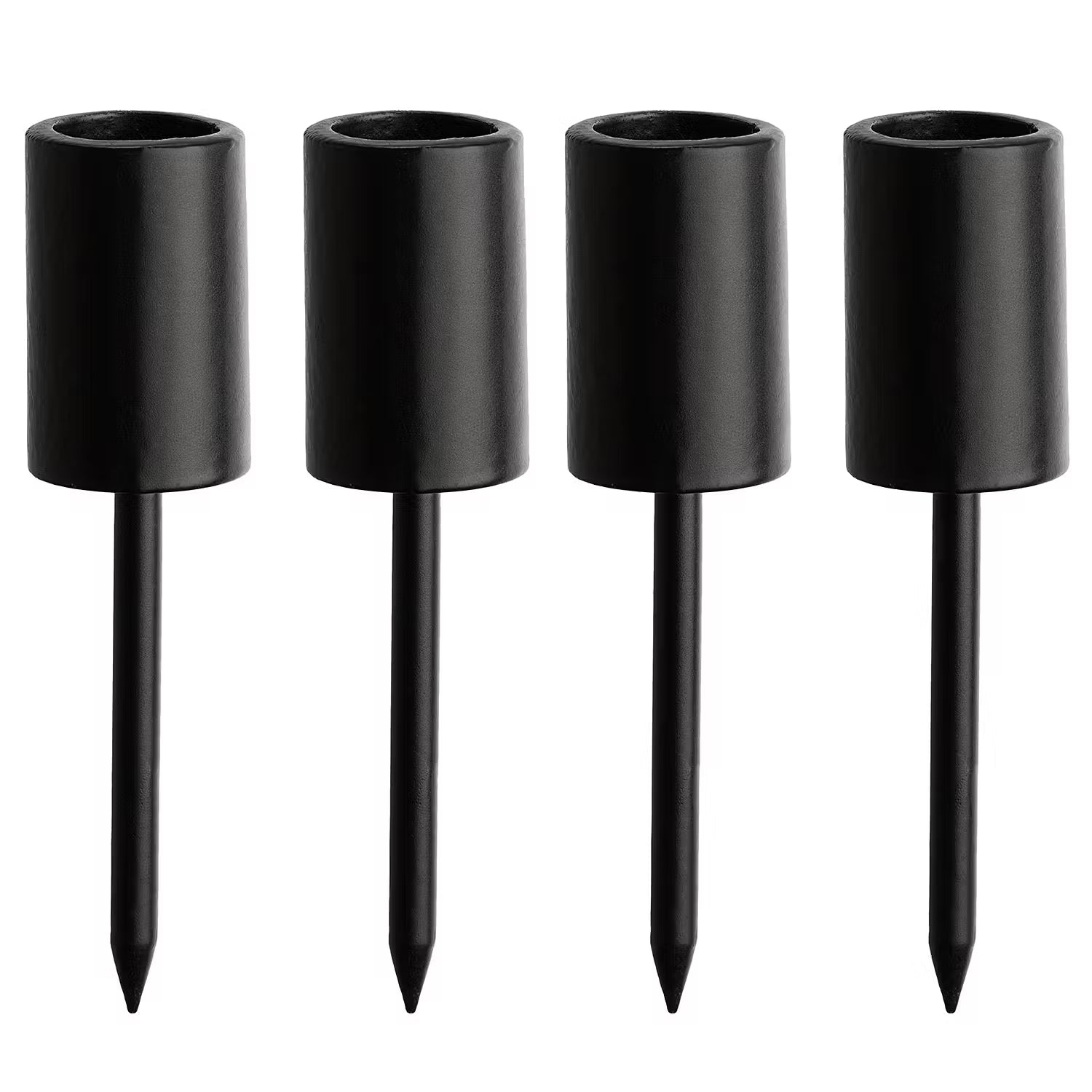 ADVENT Kerzenpick 4er-Set - Aluminium - Schwarz - 2.2 x 12 cm