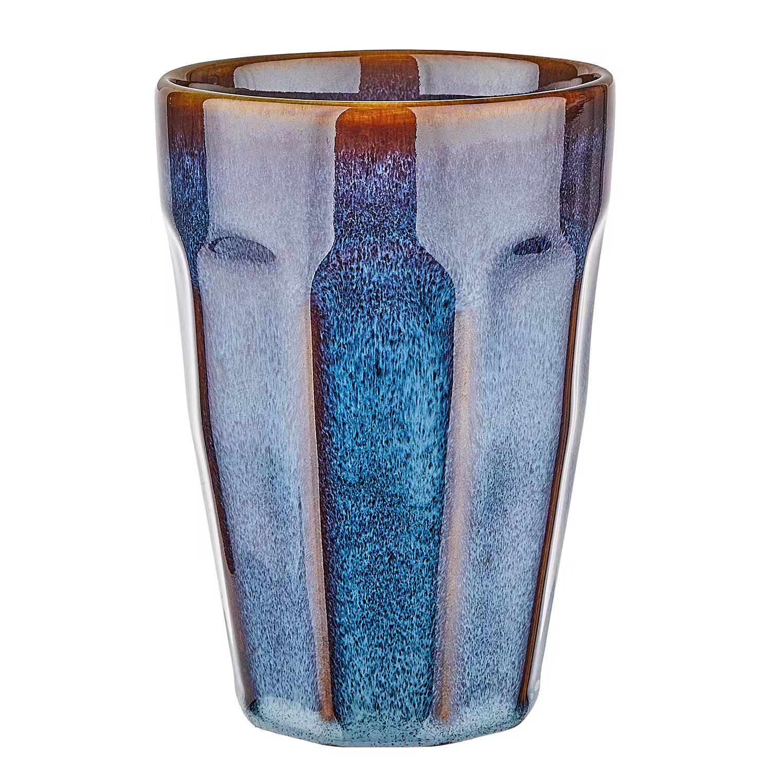 BERGAMO Latte Macchiato Tasse 6er-Set - Steinzeug - Blau