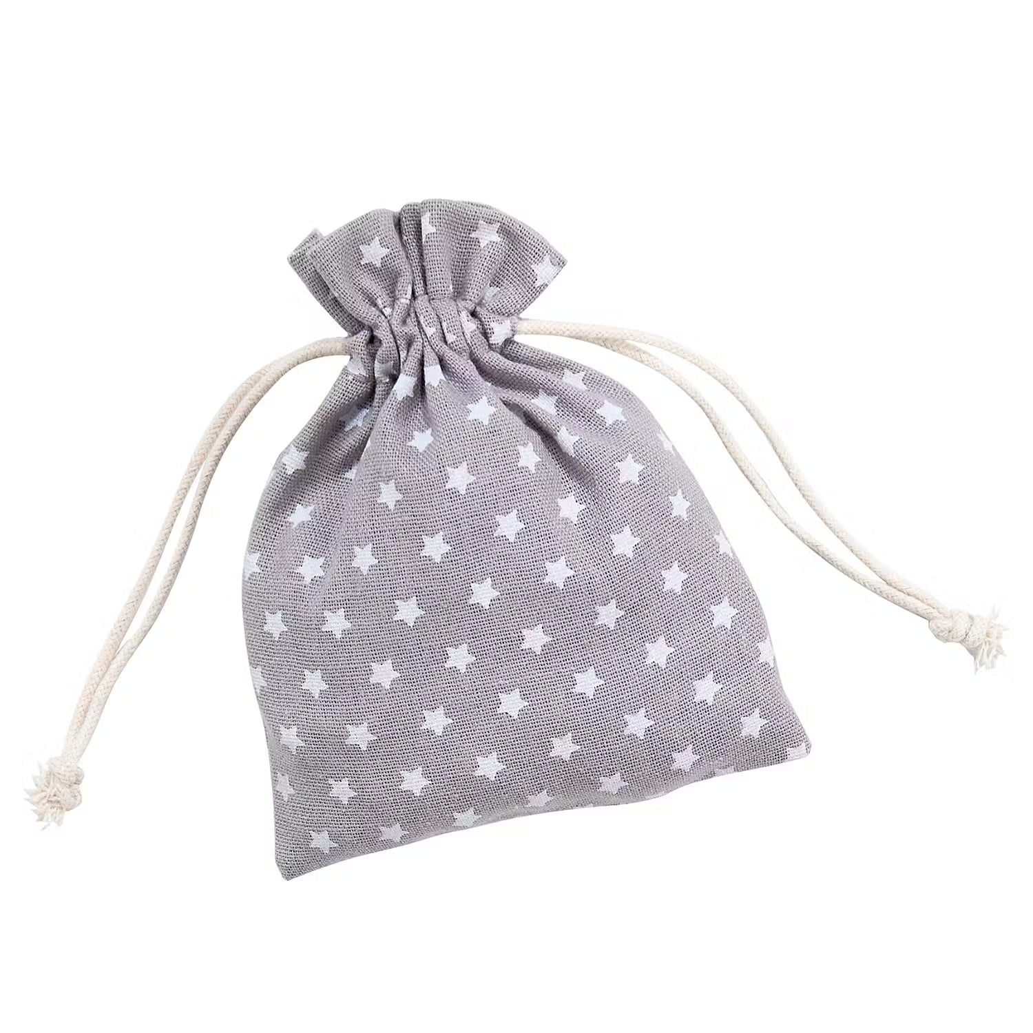 PACK-A-BAG Deko-Säckchen 6er-Set - Baumwolle - Grau - 11 x 14 cm