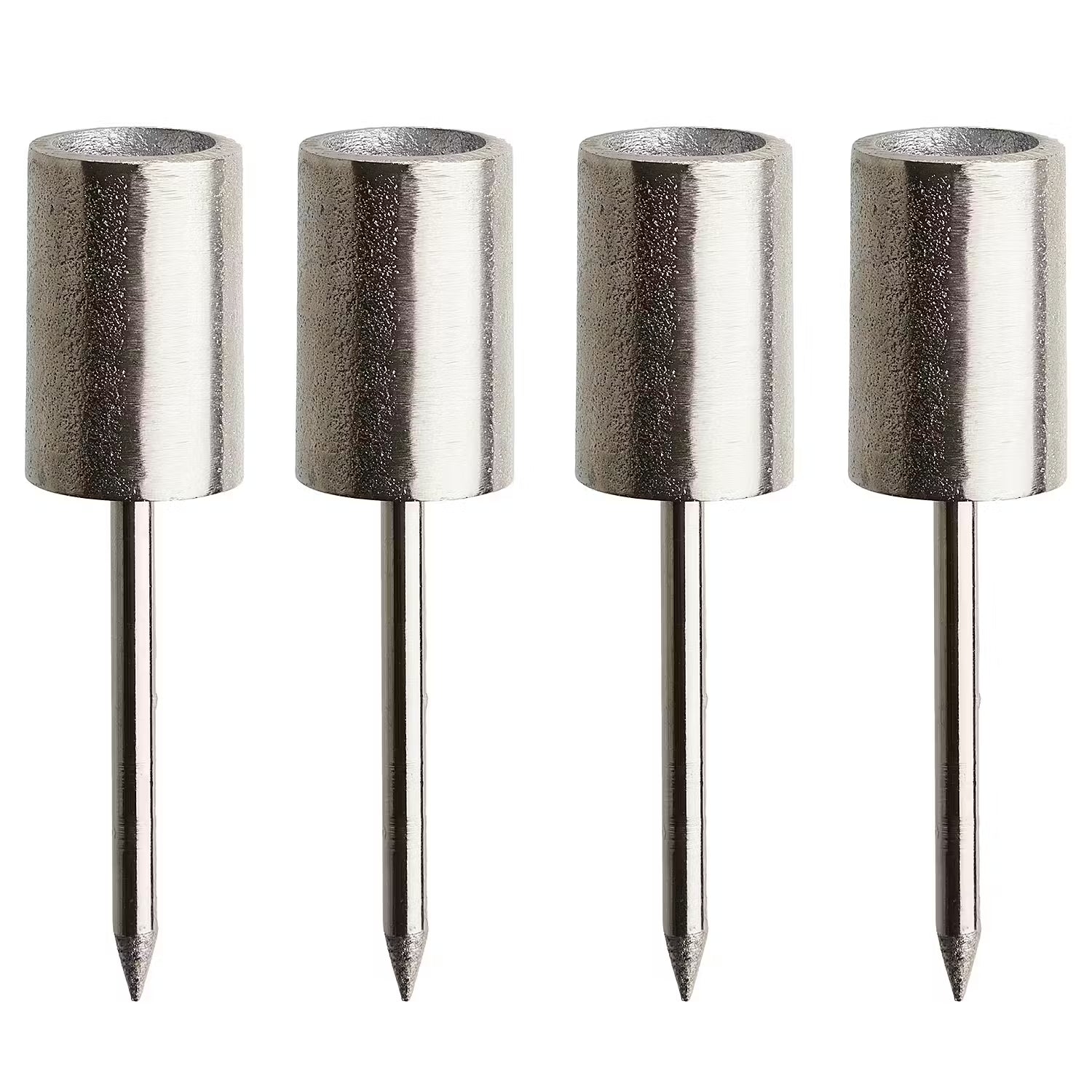 ADVENT Kerzenpick 4er-Set - Aluminium - Silber - 2.2 x 12 cm