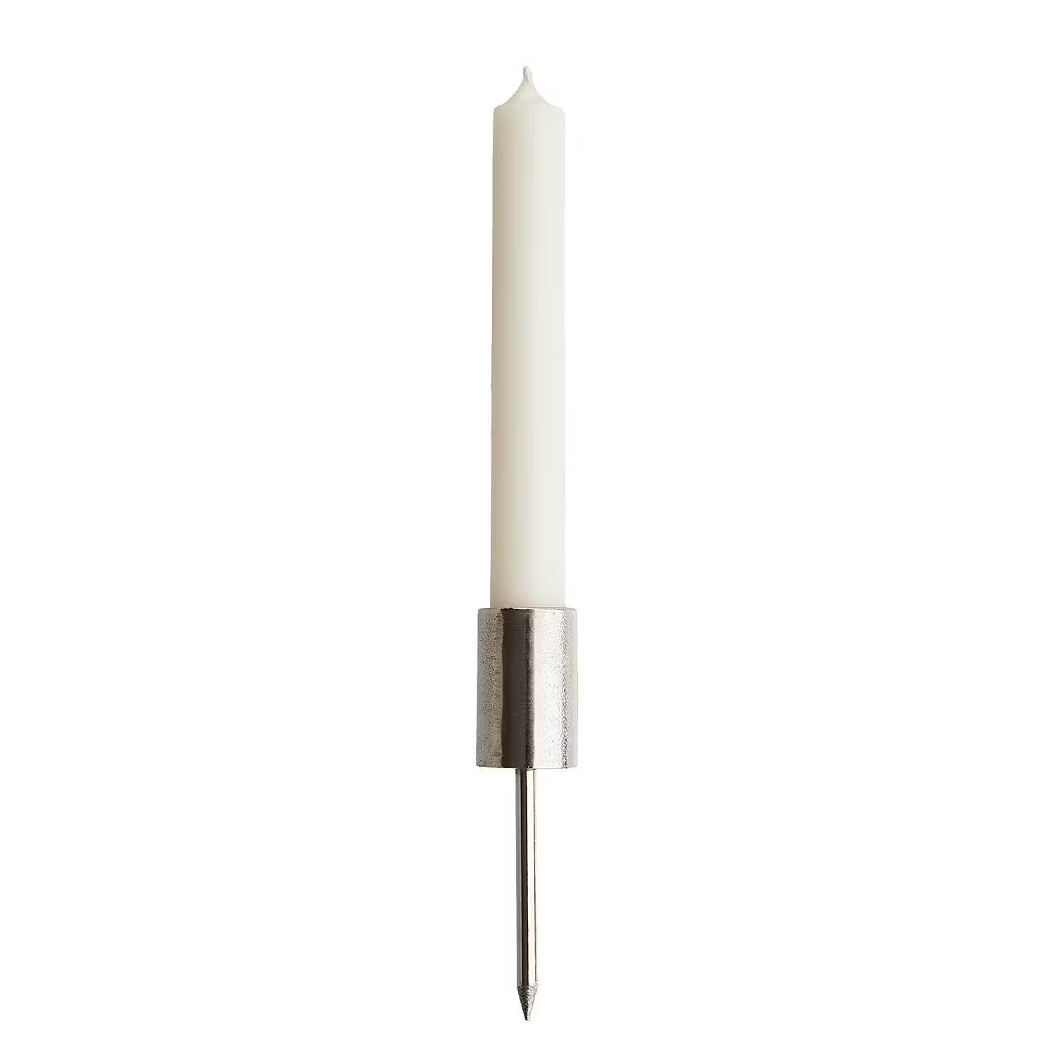 ADVENT Kerzenpick 4er-Set - Aluminium - Silber - 2.2 x 12 cm