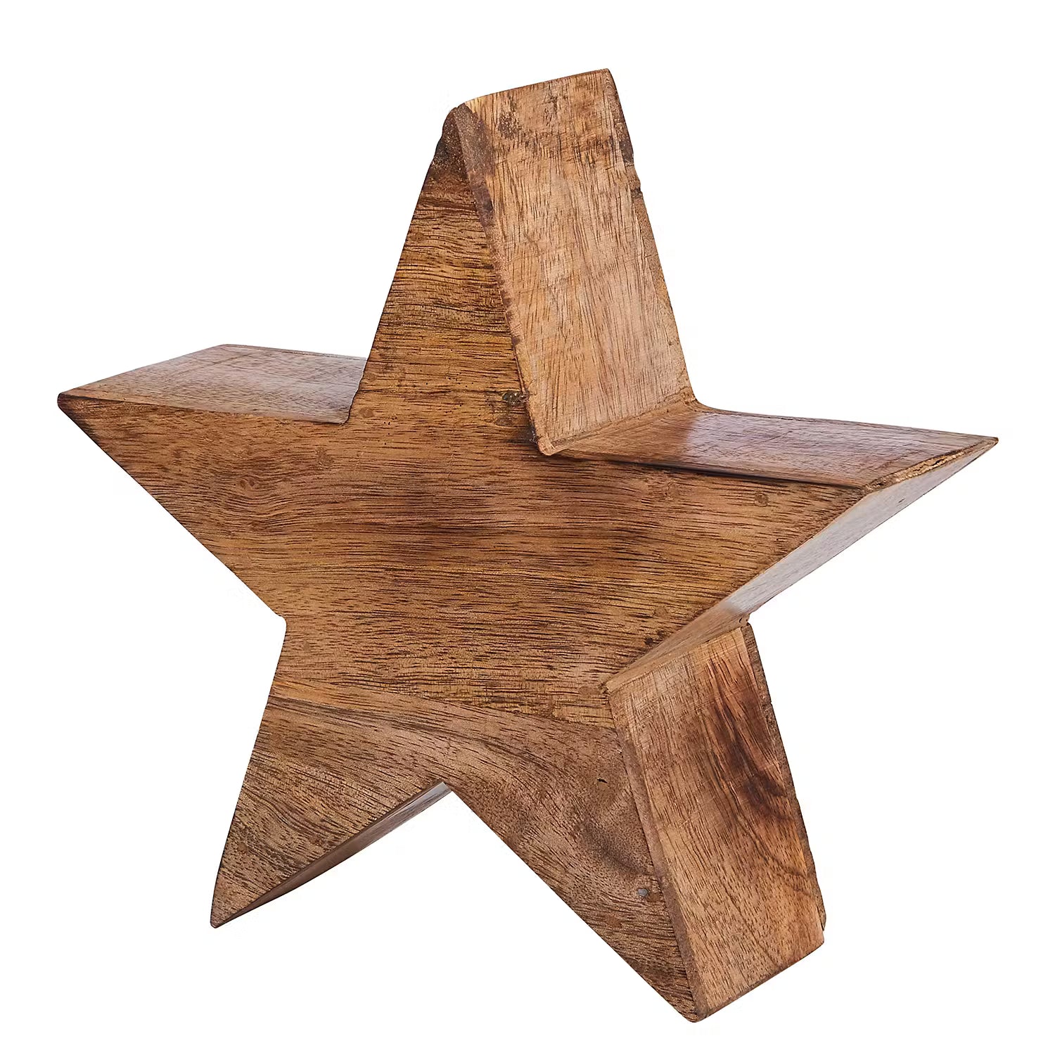 FOREST Deko-Stern 2er-Set - Mangoholz