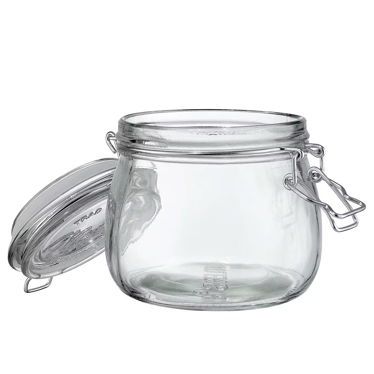 MASON'S Aufbewahrungsglas - Klarglas / Edelstahl - Transparent