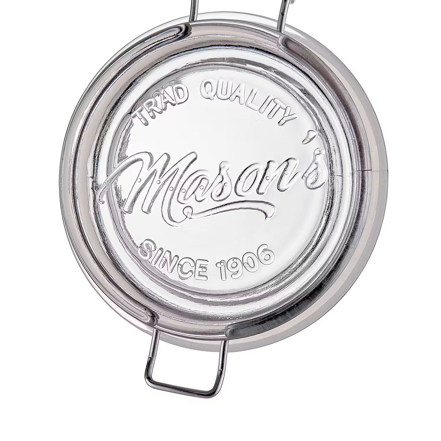 MASON'S Aufbewahrungsglas - Klarglas / Edelstahl - Transparent